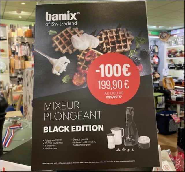 L'atelier Cuisinier Geneviève Lethu  - Saint-Lô : Mixeur plongeant Bamix (-100€)